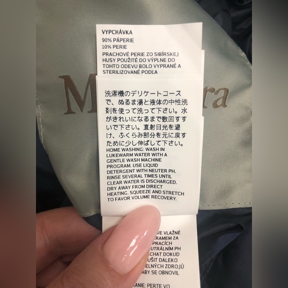 Max Mara Goose down navy blue vest size 12 - Picture 14 of 14